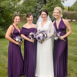 Lulus Purple Convertible Dress